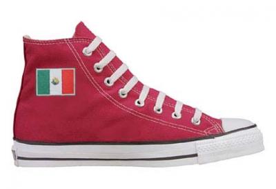 Converse Chuck All Top Black with Mexican Flag : American Athletics