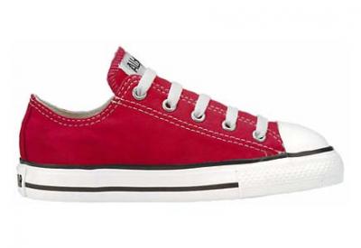  Tops Converse on Infants Converse Chuck Taylor All Star Low Top Red Canvas Shoes 7j236