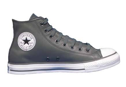 grey leather chuck taylors