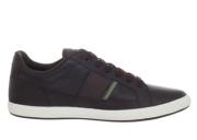 Lacoste Mens Europa Brown/Khaki Leather Casual Sneakers 562N7