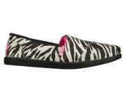 Skechers Womens Bobs World Warm Feet Zebra Slip 37188/ZBA