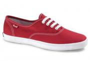 Keds Women's Champion Red Canvas Shoes Wide Width WF31300