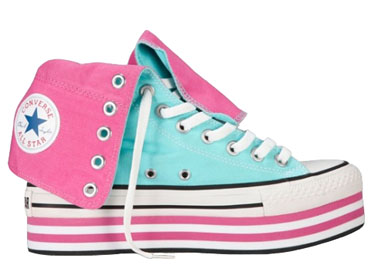 blue platform converse