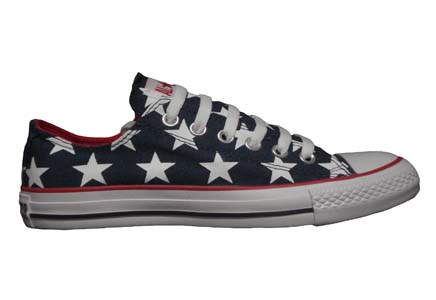 Converse Chuck Taylor All Star Lo Top Print Denim/White Shoes : American  Athletics