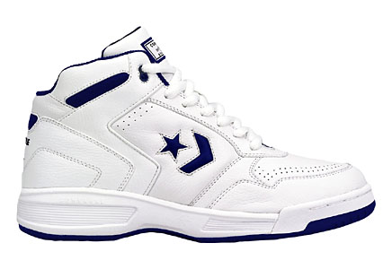 Converse Athletic Basketball Leather Hi Top White/Navy : American Athletics