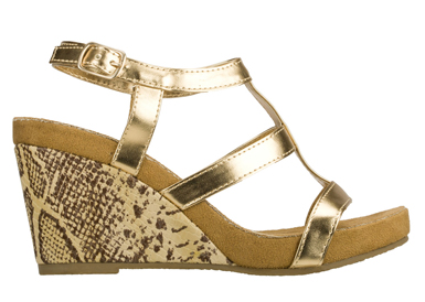 skechers sandals gold