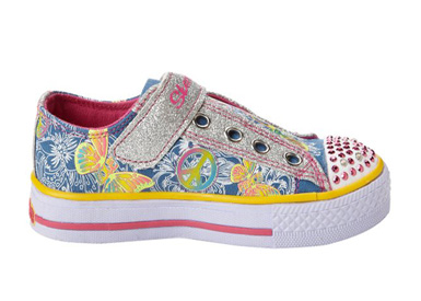 Skechers shuffles hotsell glow girl
