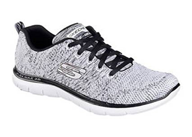 Skechers Sport Flex Appeal 2.0 High White/Black 12756/WBK : Athletics