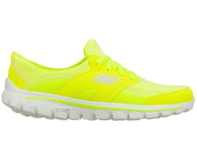 skechers go walk lime green