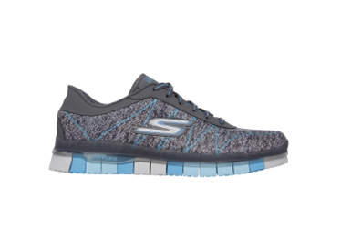 Women's Go Flex Walk Charcoal/Turquoise 14011/CCTQ : Athletics