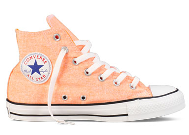 neon orange converse