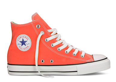 coral high top converse