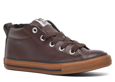 Converse chuck taylor all star junior street leather mid clearance