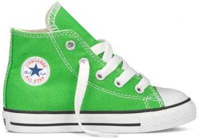 baby converse green