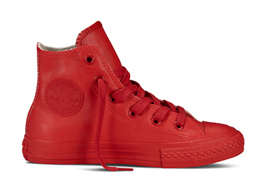 Converse Chuck Taylor All Star Leather Hi Red 344744C : American