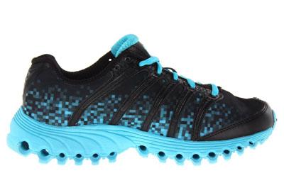 mosterd Stoel Pracht K-Swiss Women's Tubes Run 100 Running Shoe Medium Width Black/Fiji Blue  Digit : American Athletics