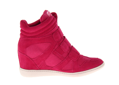 wedge sneakers skechers pink