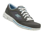 Manto vagón pañuelo Skechers Womens Go Walk Charcoal/Blue 13569/CCBL : American Athletics