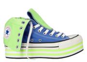 Converse Chuck Taylor All Star Platform XHi Baja Blue/Lime 136719C