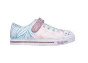 Skechers Girls Twinkle Toes Sparkle Glitz White/Mint 10710N/WMNT