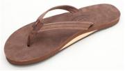 Rainbow Sandals Women's Single Layer Leather Narrow Strap Premier Expresso