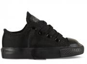 Converse Chuck Taylor All Star Infants Lo Top Black Monochrome 714786F