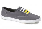 Keds Women's Champion Graphite Canvas Shoes Medium Width WF35186