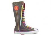 Converse Chuck Taylor All Star Tall Extra High Charcoal/Multi Junior 632532C