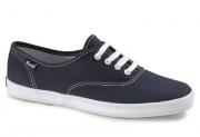 Keds Women's Champion Navy Canvas Shoes Medium Width WF34200