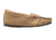 Minnetonka Women's Deerskin Gore Front Moccasin Mocha Deerskin 42/MOCHA