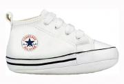 Infants Converse First Star Soft Sole White Leather
