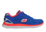 Skechers Womens Flex Appeal Love Your Style Blue/Coral 11728/BLCL