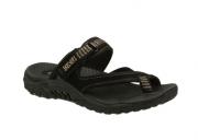 Skechers Womens Reggae Rasta Black Sandal 46444/BLK